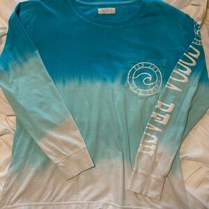 Ron Jon Surf Shop Dip-Dyed Long Sleeved Shirt, Size Small